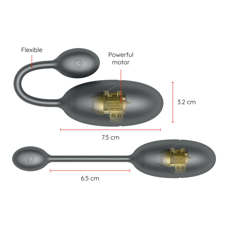 Oninder-Tokyo Uovo Vibratore 7.5 X 3.2 cm - App Gratuita · Giocattoli per coppie (imaginea 4)