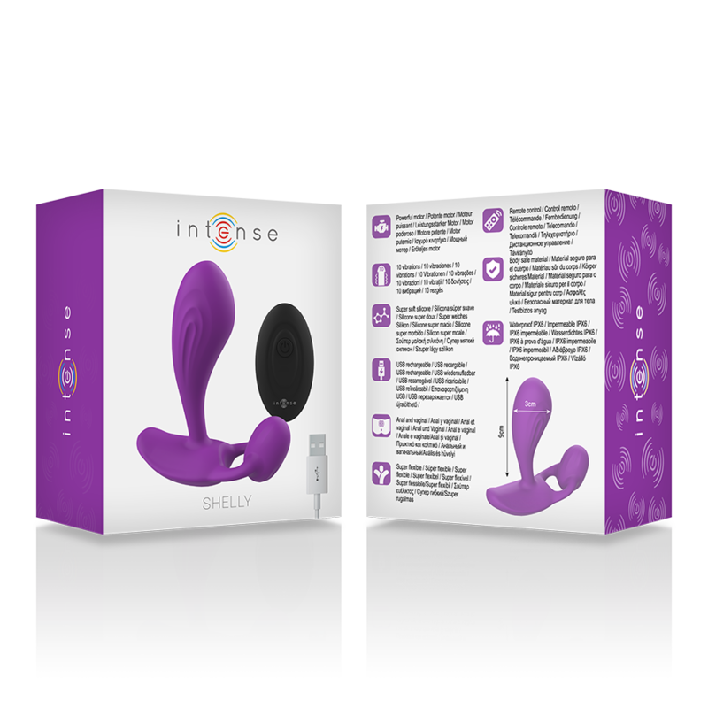 Intense Anal Toys-Shelly Plug anale con telecomando in silicone · Accessori BDSM (imaginea 7)