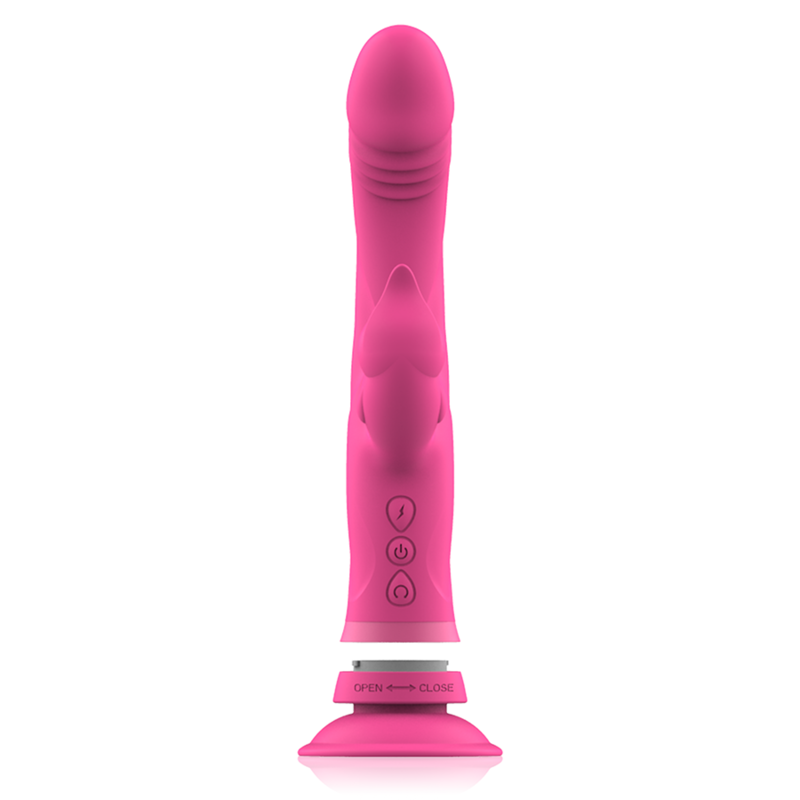 Intense High Tech-Julio Rabbit Vibratore Rosa di Silicone-12 velocità · Vibratori (immagine 7)