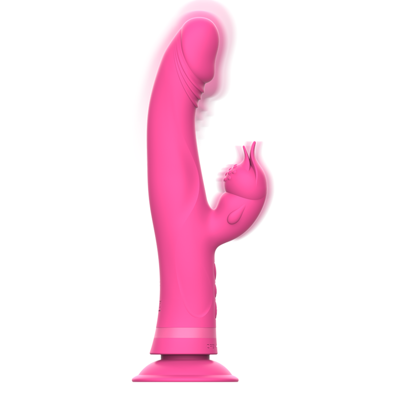 Intense High Tech-Julio Rabbit Vibratore Rosa di Silicone-12 velocità · Vibratori (immagine 4)