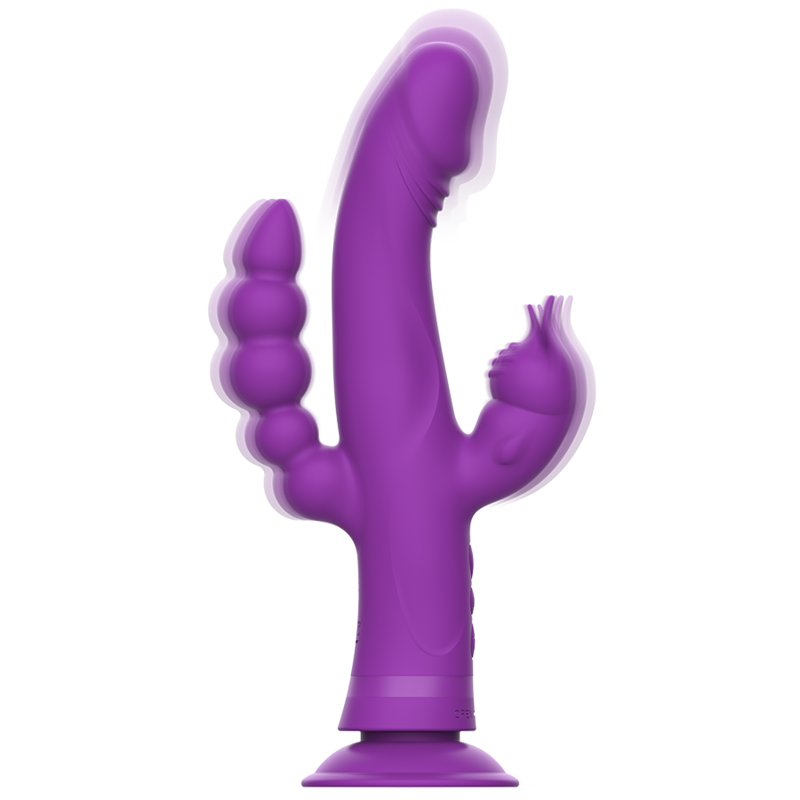 Intense High Tech-Casanova Rabbit Vibratore in Silicone Triplo · Vibratori (immagine 6)