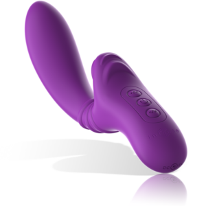 Intense High Tech-Harry Vibratore Flessibile con Lingua Viola-Silicone · Vibratori (imaginea 3)