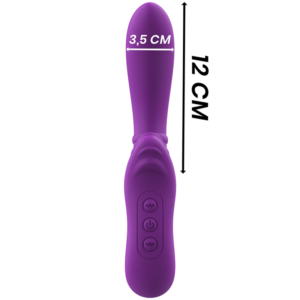 Intense High Tech-Harry Vibratore Flessibile con Lingua Viola-Silicone · Vibratori (imaginea 2)