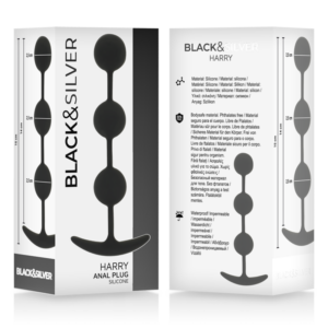 Black&silver-Harry Rosario Anale 3 Sfere Silicone 14 cm 9 Black&silver-Harry Rosario Anale 3 Sfere Silicone 14 cm — BLACK&SILVER · Giocattoli anali (imaginea 4)
