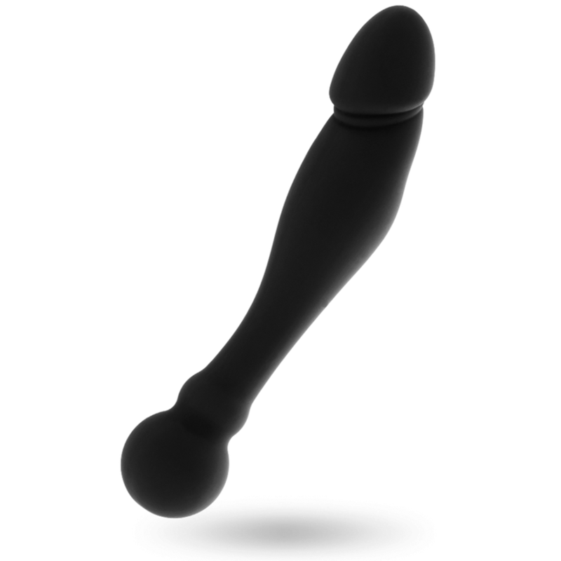 Black&silver-Karl Dildo Stimolatore Punto G 18 cm-Silicone