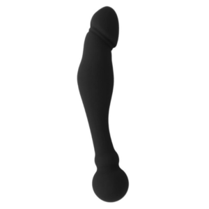 Black&silver-Karl Dildo Stimolatore Punto G 18 cm-Silicone — BLACK&SILVER · Giocattoli anali (imaginea 4)