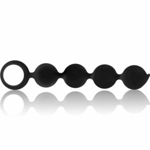 Black&silver-Lennon Rosario Anal 4 Sfere Silicone 15 cm-Waterproof — BLACK&SILVER · Giocattoli anali (immagine 3)