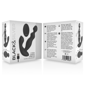 Black&silver-Cora Plug anale in Silicone con Telecomando — BLACK&SILVER · Accessori BDSM (immagine 4)