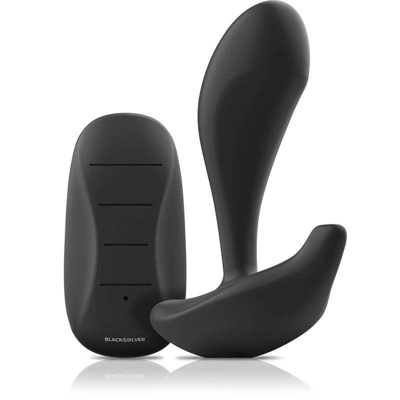 Black&silver-Dwayne Plug anale Silicone con Telecomando — BLACK&SILVER · Accessori BDSM (immagine 5)