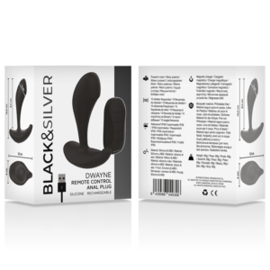 Black&silver-Dwayne Plug anale Silicone con Telecomando — BLACK&SILVER · Accessori BDSM (immagine 3)
