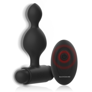 Black&silver-Tucker Piccolo Plug anale Silicone con Telecomando-10 — BLACK&SILVER · Accessori BDSM (imaginea 3)
