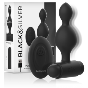 Black&silver-Tucker Piccolo Plug anale Silicone con Telecomando-10 — BLACK&SILVER · Accessori BDSM (imaginea 6)