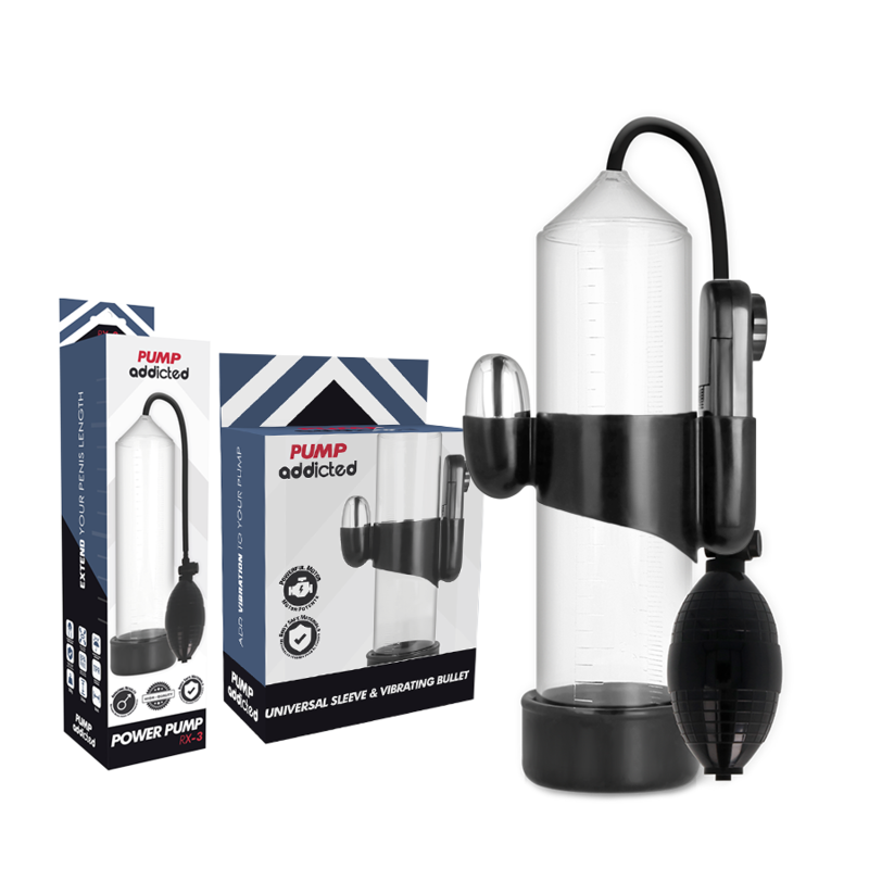 Pump Addicted-RX3 Pompa per Pene con Vibratore 8 Pump Addicted-RX3 Pompa per Pene con Vibratore · Anelli & Guaine per pene (imaginea 2)