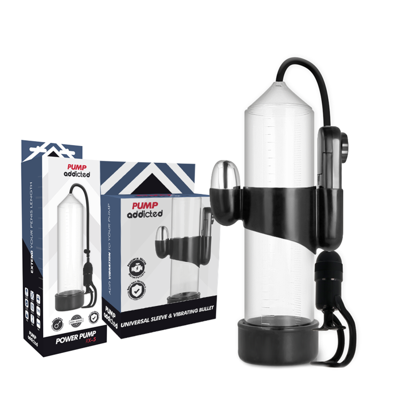 Pump Addicted-RX5 Pompa per Pene con Vibratore 8 Pump Addicted-RX5 Pompa per Pene con Vibratore · Anelli & Guaine per pene (imaginea 2)