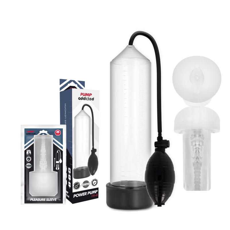 Pump Addicted-RX3 Pompa con polsino di piacere in silicone 8 Pump Addicted-RX3 Pompa con polsino di piacere in silicone · Anelli & Guaine per pene (imaginea 2)