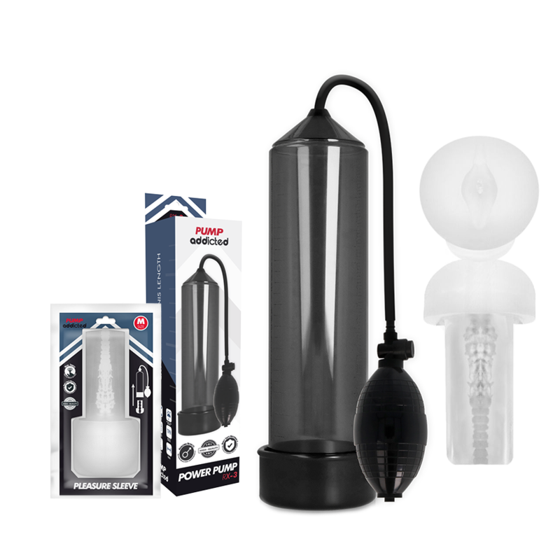 Pump Addicted-RX3 Pompa con polsino di piacere in silicone 10 Pump Addicted-RX3 Pompa con polsino di piacere in silicone · Anelli & Guaine per pene (imaginea 4)