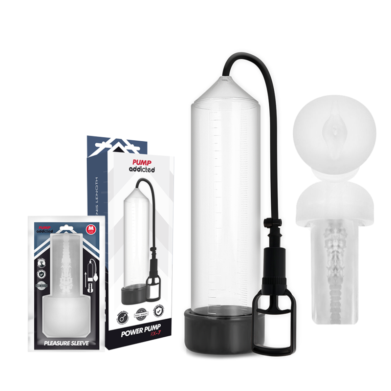 Pump Addicted-RX7 con Masturbatore-Silicone, Impermeabile · Anelli & Guaine per pene (immagine 3)