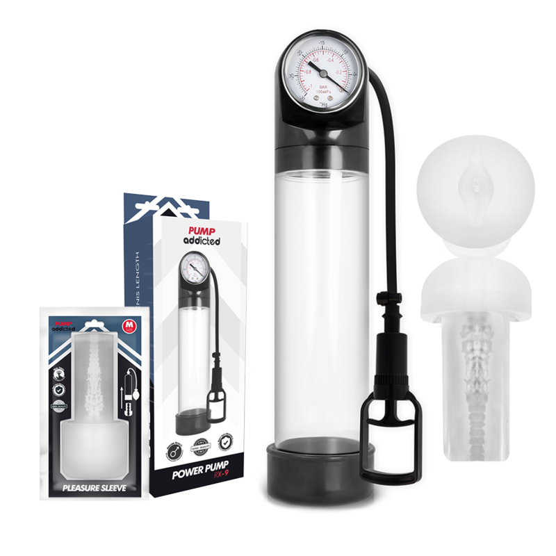 Pump Addicted-RX9 con Masturbatore-Silicone, Impermeabile · Anelli & Guaine per pene (immagine 2)