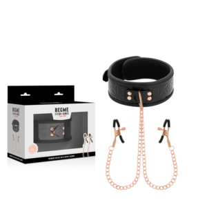 Begme-Collana con morsetti per capezzoli, foderato con neoprene 50 Begme-Collana con morsetti per capezzoli, foderato con neoprene — BEGME FETISH GAMES · Accessori BDSM (imaginea 6)