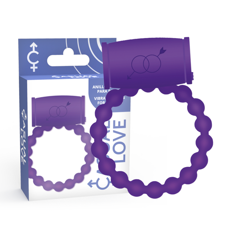 Casual Love-25 Anello Vibratore per Coppia Viola-Silicone · Anelli & Guaine per pene (imaginea 4)