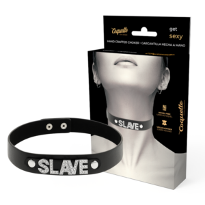 Coquette Accessories-Collana Slave di Pelle Vegana