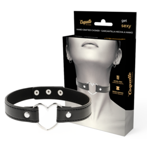 Coquette Accessories-Collana Cuore in Pelle Vegana, Accessori