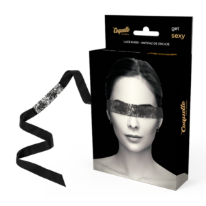 Coquette Accessories-Maschera Pizzo Nera