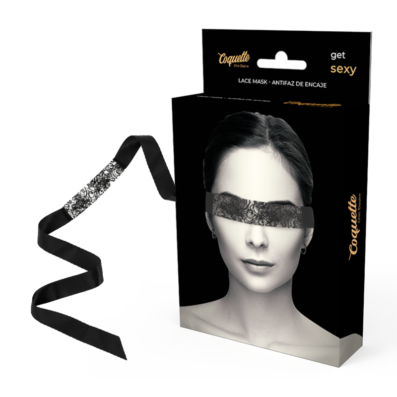 Coquette Accessories-Maschera Pizzo Nera — COQUETTE CHIC DESIRE · Accessori lingerie