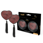 Coquette Accessories-Coperture per capezzoli Cuore Nero/Rosso — COQUETTE CHIC DESIRE · Accessori lingerie