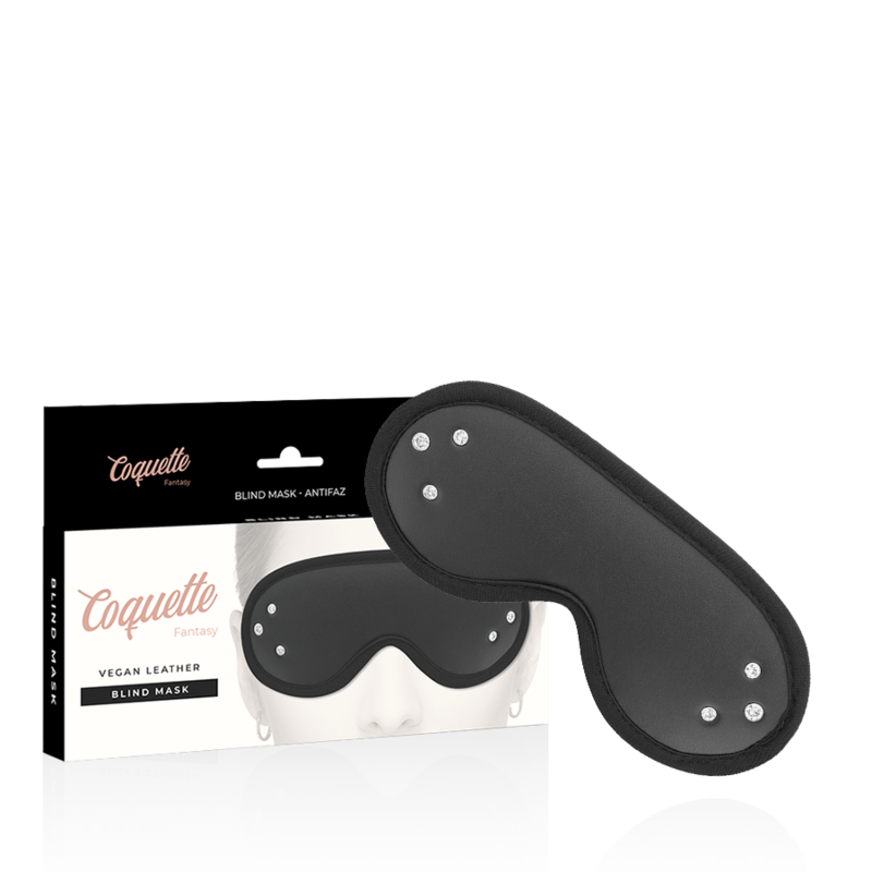 Coquette Fantasy-Maschera cieca di fantasia in pelle vegana