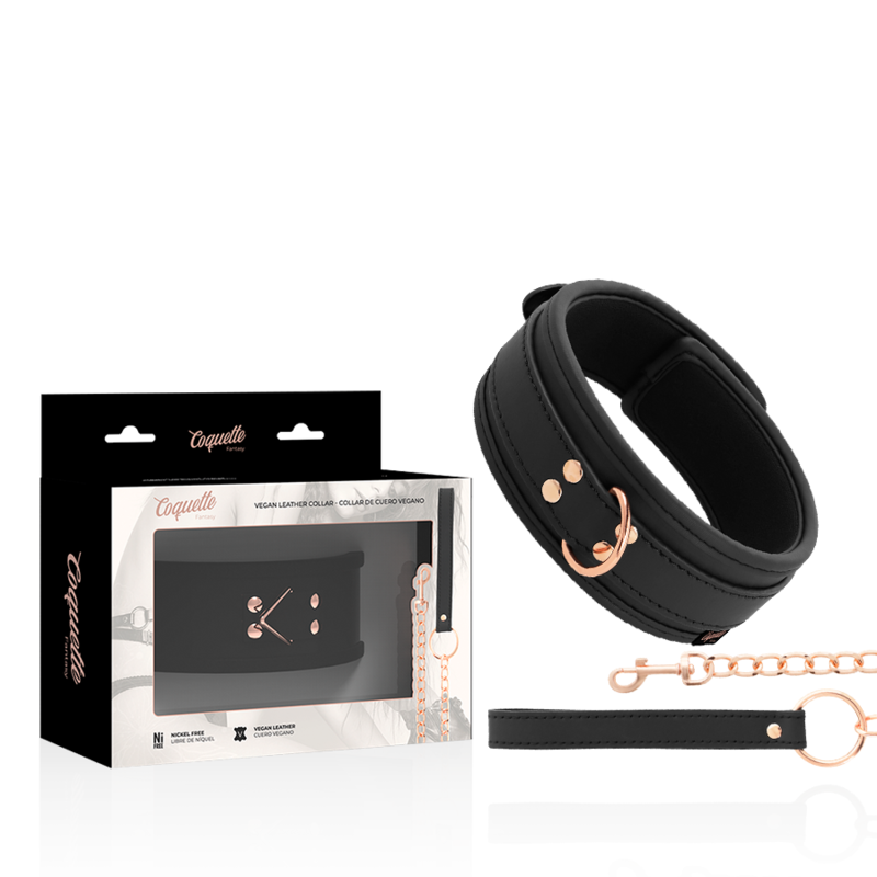 Coquette Fantasy-Coquette Chic Desire Collar Bdsm in Pelle