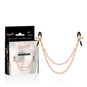 Coquette Fantasy-Morsetti metallici fantasy per capezzoli a catena