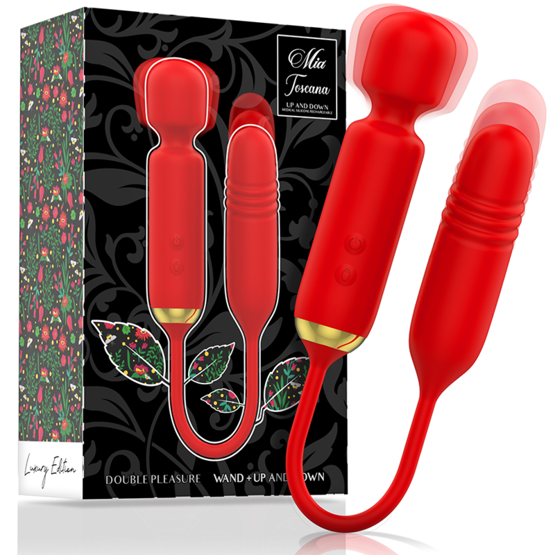 Mia-Toscana Double Pleasure Wand + Up and Down-Silicone