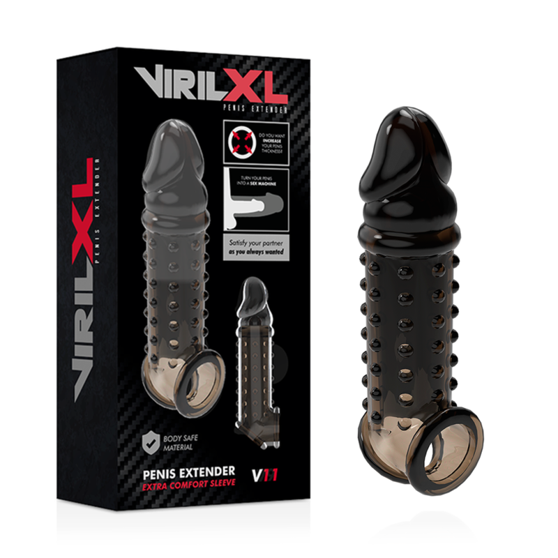 Virilxl-Estensione e Guaina per pene V11 TPE · Anelli & Guaine per pene (immagine 11)