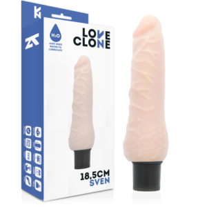 Loveclone-Vibratore Sven con auto-lubrificazione 18.5 Cm -o- 3.3 Cm-TPR
