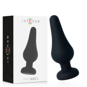 Intense Anal Toys-Pipo L Plug anale Silicone Nero, 13 Cm 477 Intense Anal Toys-Pipo L Plug anale Silicone Nero, 13 Cm