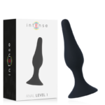 Intense Anal Toys-Livello anale 1 10.5cm Nero-Silicone · Giocattoli anali