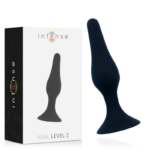 Intense Anal Toys-Anale Livello 2 11.5CM Nero-Silicone, impermeabile · Giocattoli anali