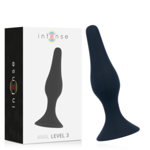 Intense Anal Toys-Livello anale 3 12.5CM Nero-Silicone · Giocattoli anali