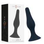 Intense Anal Toys-Anal Level 4 15.5CM Nero-Silicone · Giocattoli anali