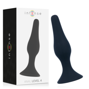 Intense Anal Toys-Anal Level 4 15.5CM Nero-Silicone
