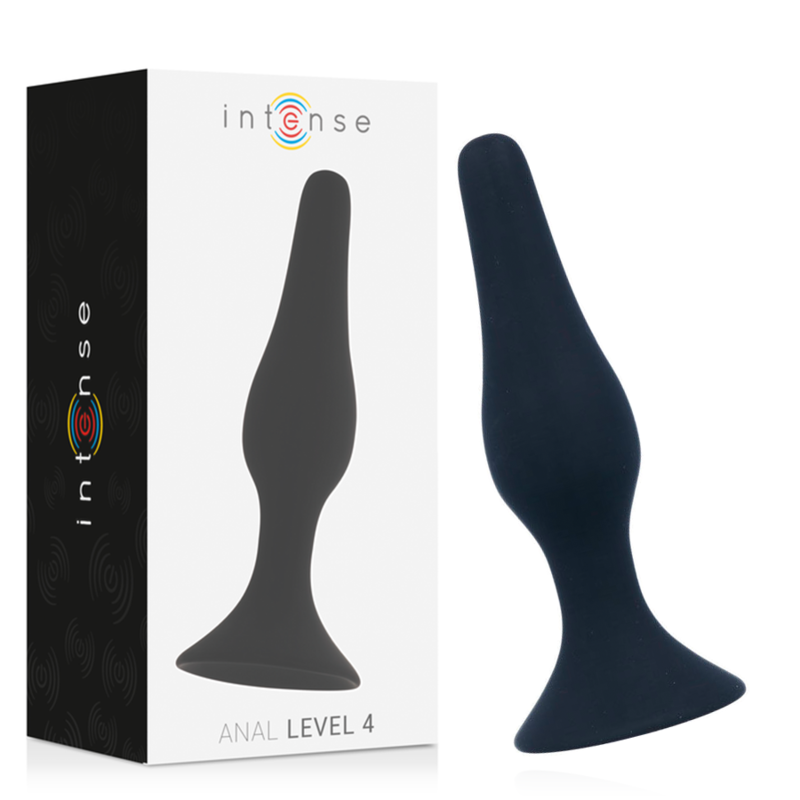 Intense Anal Toys-Anal Level 4 15.5CM Nero-Silicone