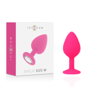 Intense Anal Toys-Shelki M Anal Plug Fucsia-Silicone, Impermeabile · Accessori BDSM (immagine 5)