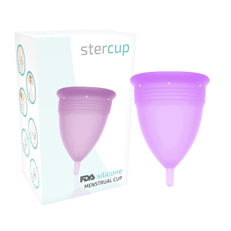 Stercup-Tazza mestruale in silicone Fda Violet - Size L · Sesso orale & Corpo (imaginea 5)