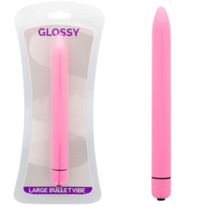 Glossy-Slim Vibrator Deep Rose-ABS, 3 velocità, impermeabile · Vibratori