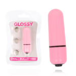 Glossy-Small Bullet Vibe Rosa-ABS, 3 velocità, Impermeabile, Silenzio · Vibratori