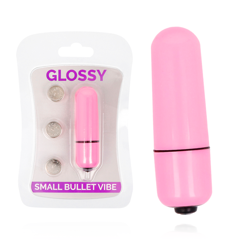 Glossy-Vibrator Bullet Pic Rosa Intens-ABS, 3 velocità, Impermeabile