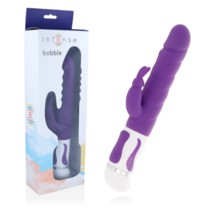 Intense High Tech-Bobble Vibrator Rotator Lilla Silicone-12 velocità · Vibratori (imaginea 4)