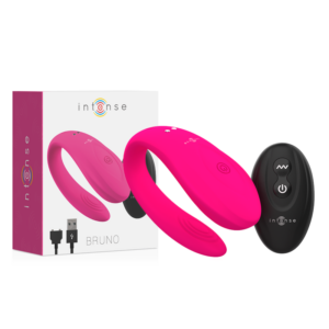 Intense Remote Control-Bruno Partner Piacere Doppio Silicone · Giocattoli per coppie (immagine 3)