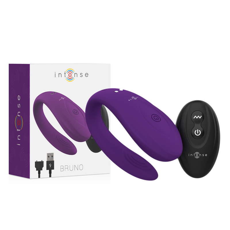Intense Remote Control-Bruno Partner Piacere Doppio Silicone · Giocattoli per coppie (immagine 8)